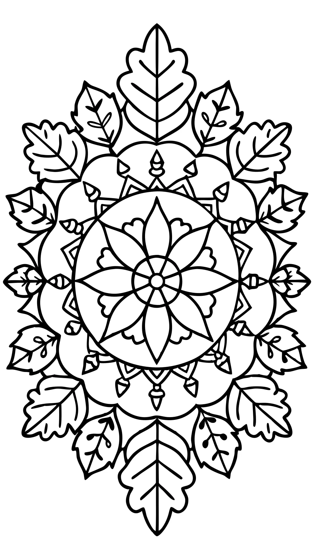 coloriages de mandala d’automne